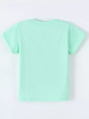 Children's Snail And Bunny Race Graphic T-shirt, back view