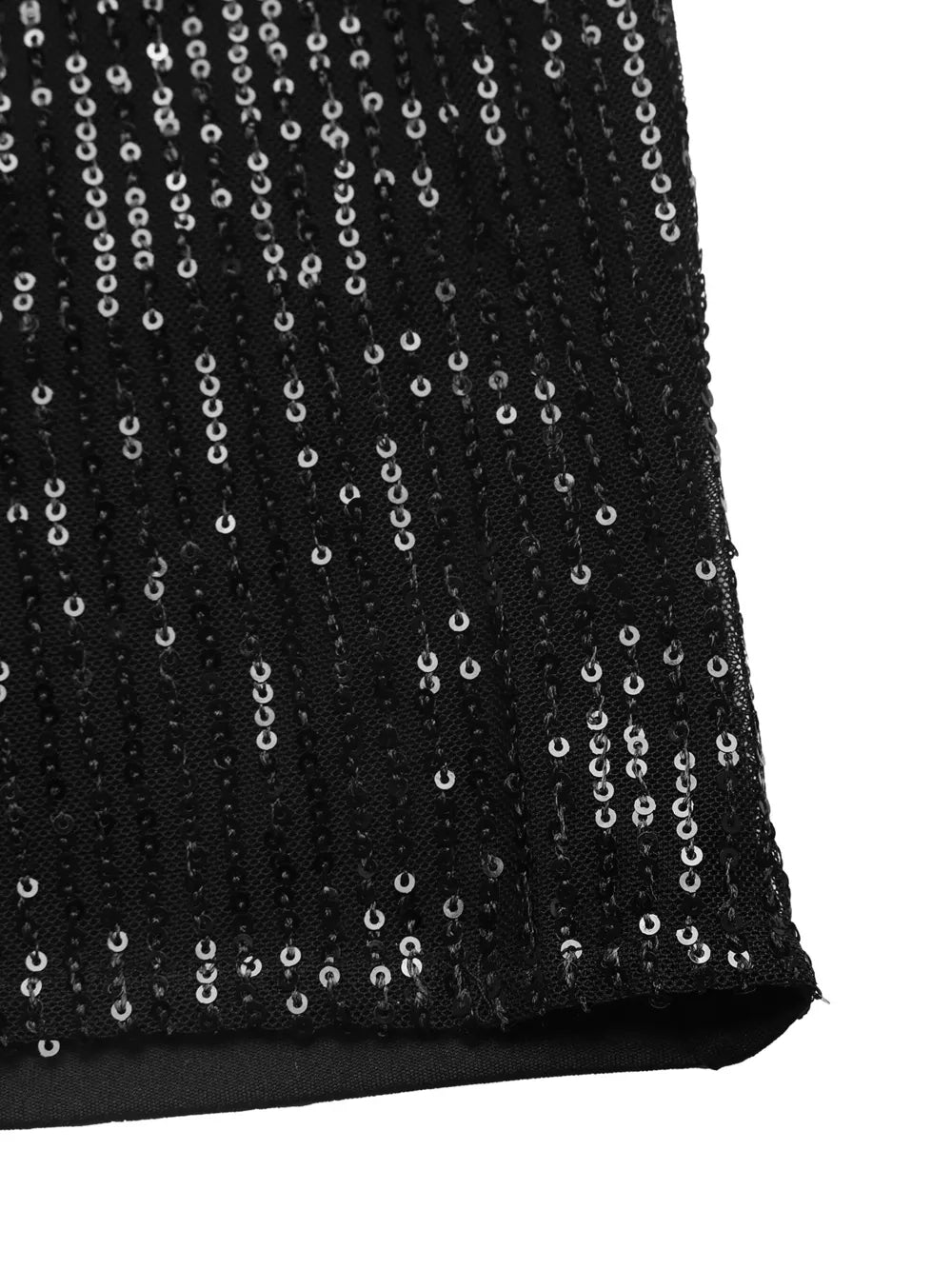 Black sequin wide-leg maternity trousers with a comfortable cotton blend.