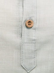 Elegant Mandarin Collar Long Sleeve Shirt