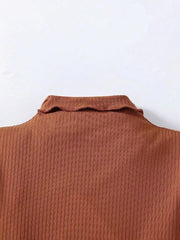Children's Puff Sleeve Top And Denim Shorts Set, close-up detail