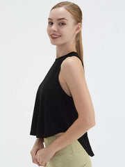 Cutout Back Active Tank With Tie Detail