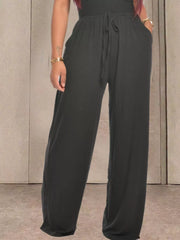 Effortless Strapless Smocked Jumpsuit