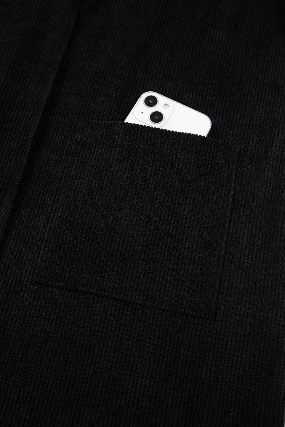 Corduroy Patch Pocket Sleeveless Mini Dress, view 12