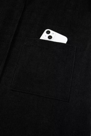 Corduroy Patch Pocket Sleeveless Mini Dress, view 12