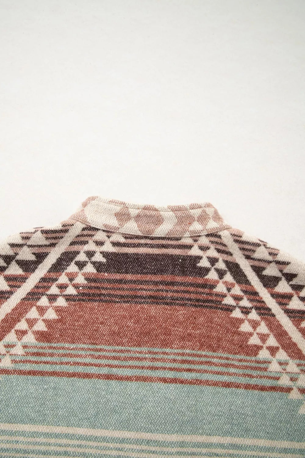 Aztec Quilted Patchwork Western Jacket in Camel, view 12