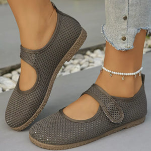 Round Toe Slip-ons in White, view 11