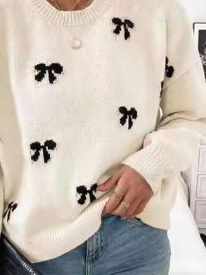 100% polyester Care instructions: Machine wash cold pullover sweater in Apricot with relaxed silhouette