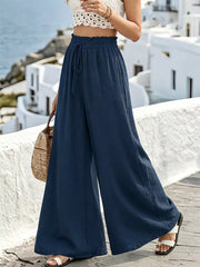 Relaxed Flow Pants With Drawstring Detail