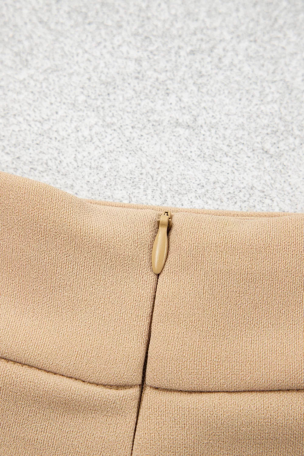 High Waist Full Length Regular Fit Pants in Tan, view 14