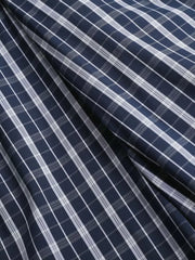 Men's Wide Leg Plaid Button-front Pants, alternate angle