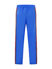 Men's Full Size Drawstring Plaid Side Stripe Pants, fit detail