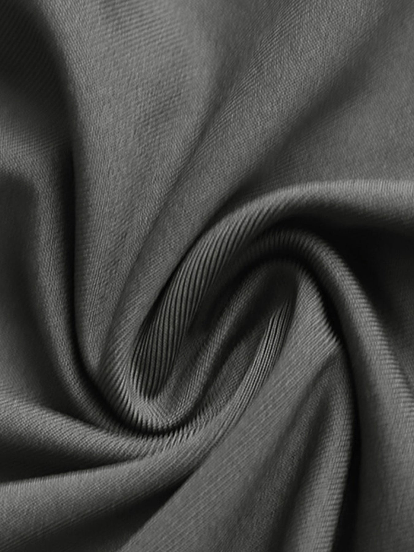 Grey cotton blend active romper fabric detail