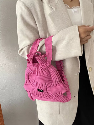 Lightweight Knitted Backpack Bag, front view