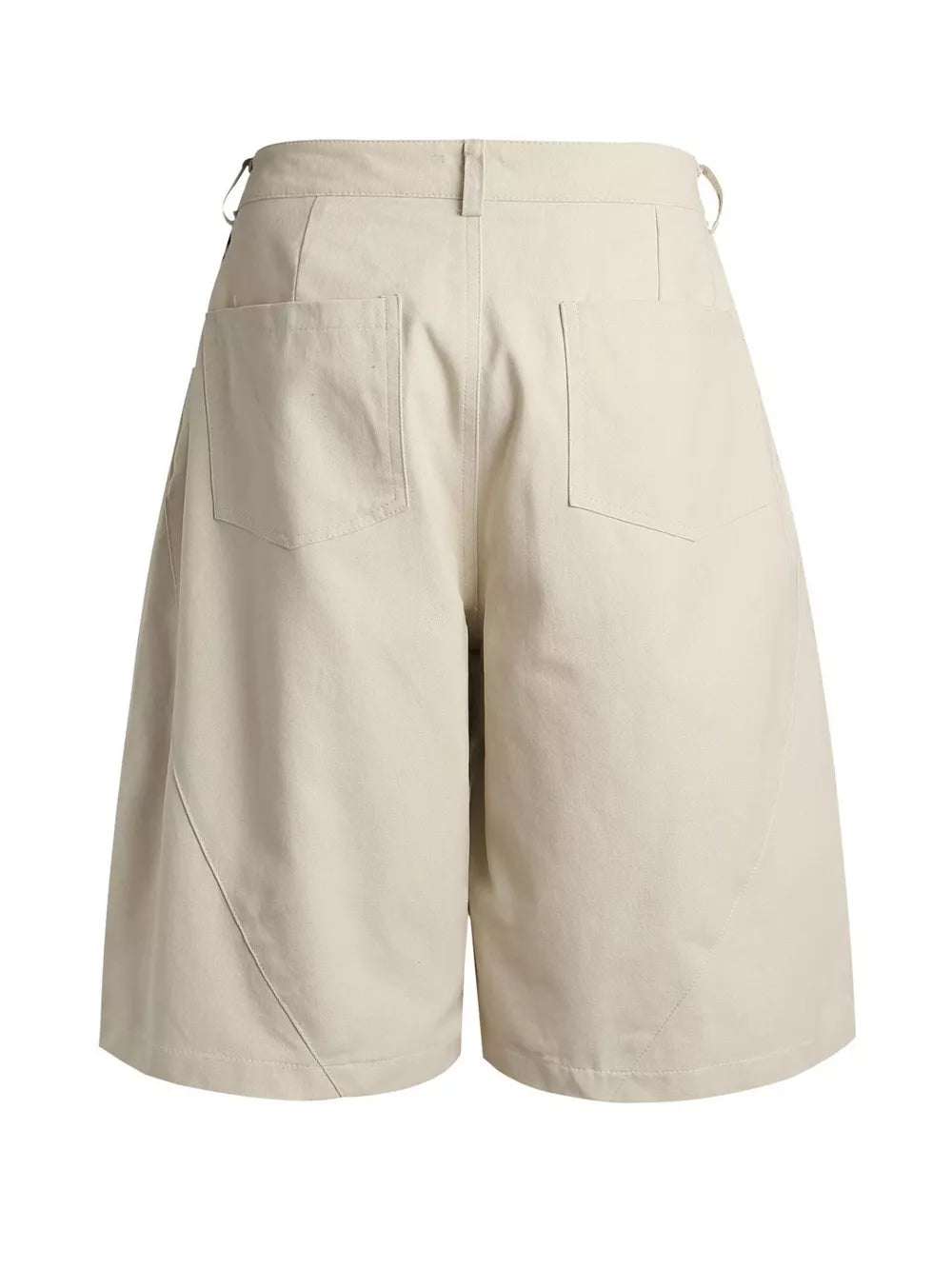 Men's Loose Fit Cargo Capris in Apricot, side view