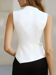 Elegant Asymmetrical Cowl Tank Top