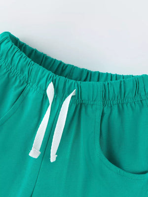 Children's Crocodile Print T-shirt And Shorts Set, back view