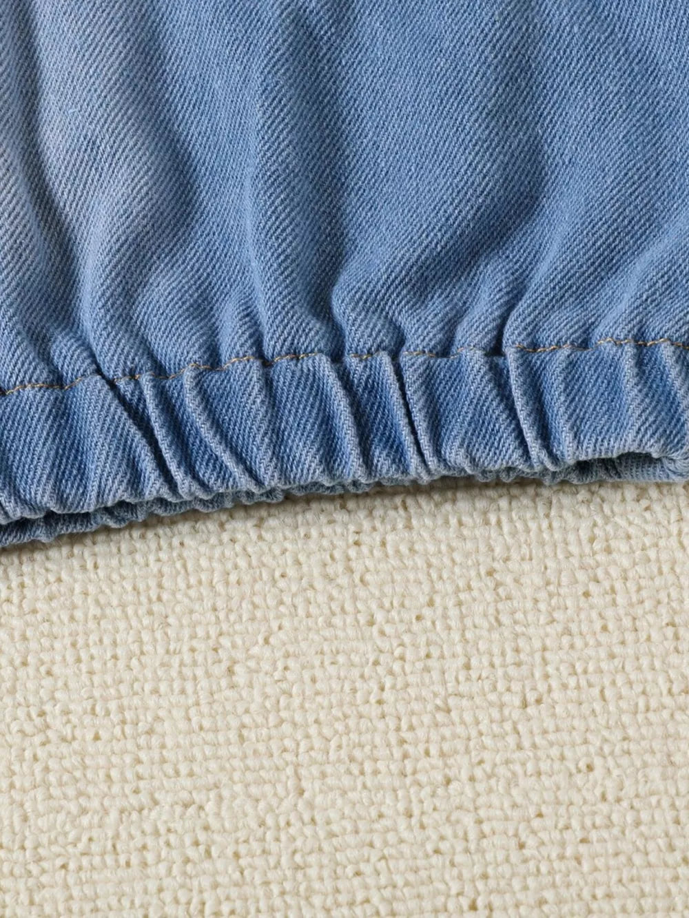 Children's One Shoulder Top And Distressed Jeans Set, close-up detail
