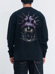 Edgy Graphic Long Sleeve T-shirt For Men