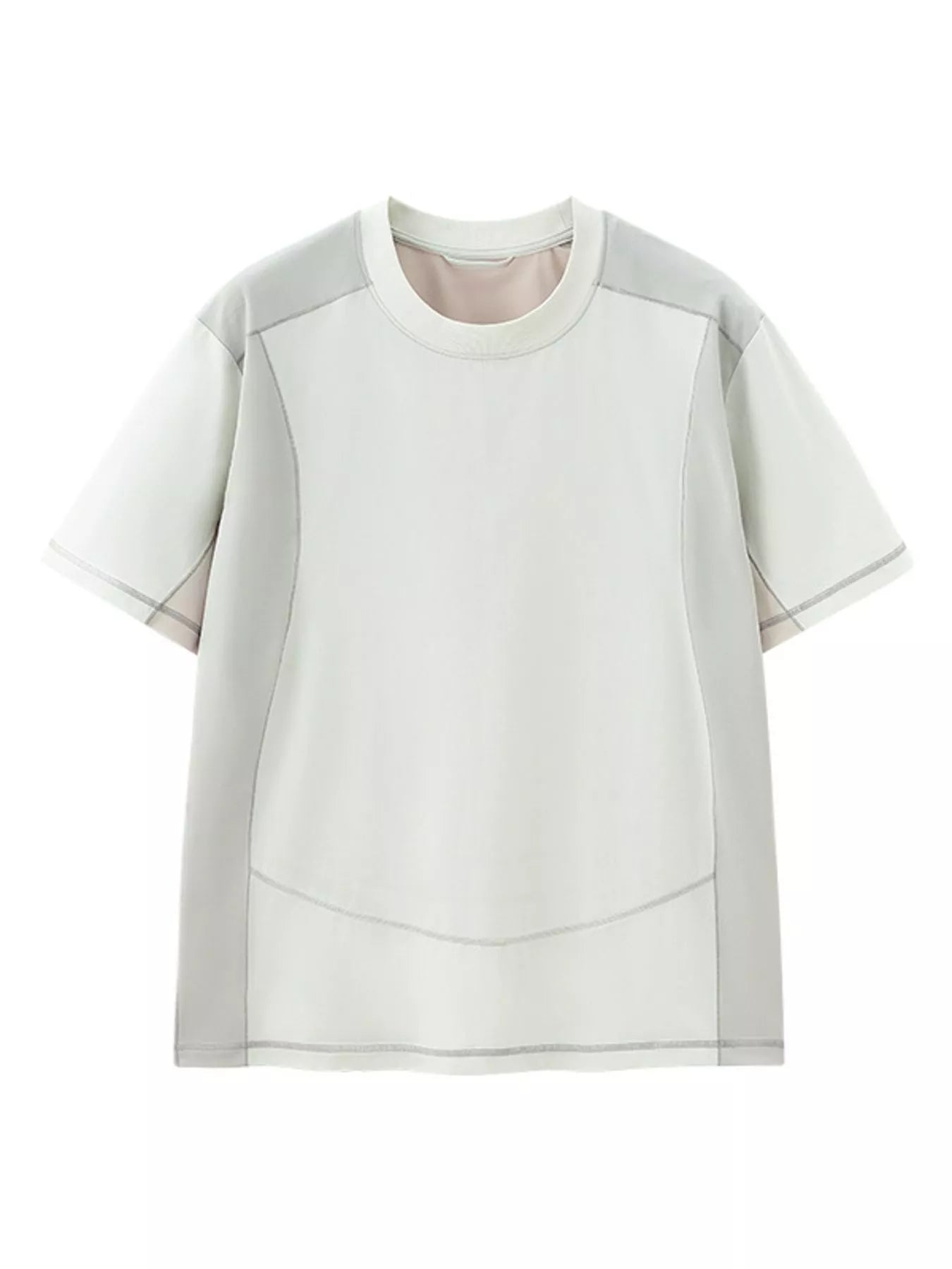 Relaxed fit t-shirt in Coconut Milk White with contrast stitching detail and crew neck.