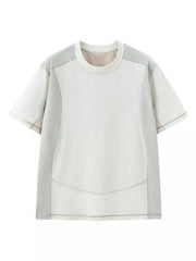 Relaxed fit t-shirt in Coconut Milk White with contrast stitching detail and crew neck.