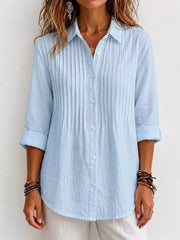 Men's Plus Size Long Sleeve Button-up Shirt, close-up detail