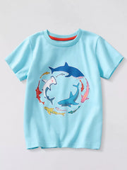 Whimsical Animal Graphic Toddler T-shirt