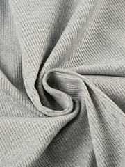 Ribbed gray long sleeve buttoned romper fabric detail