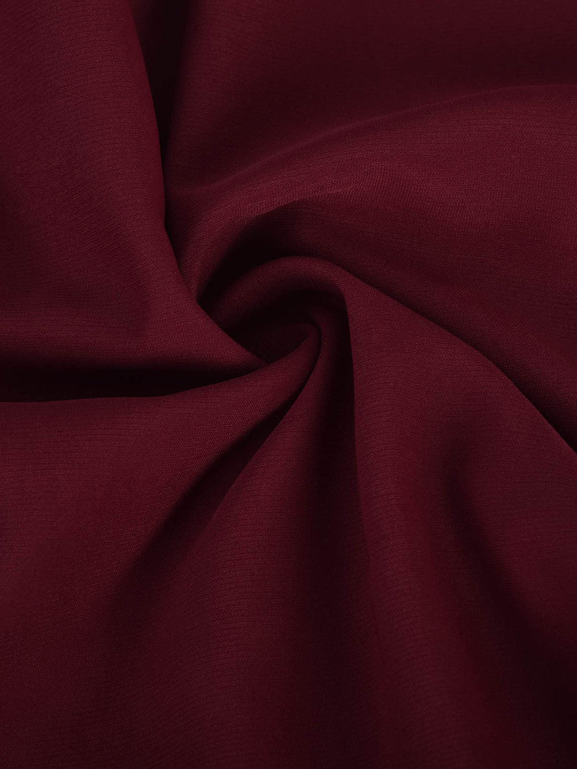 Burgundy asymmetric drape playsuit with elastic waist detail