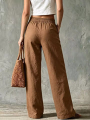 Elevated Wide Leg Pants With Pockets