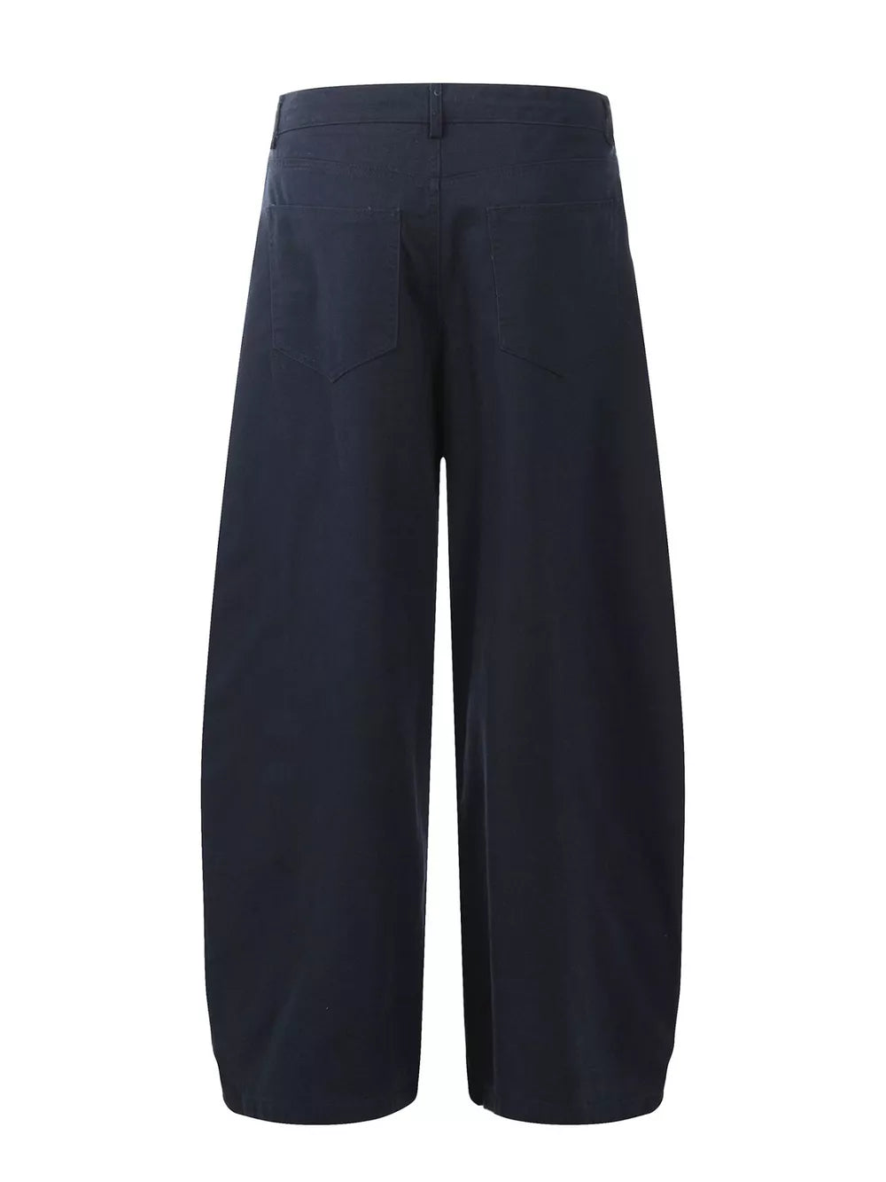 Men's Wide Leg Drawstring Pants in Blue, close-up detail