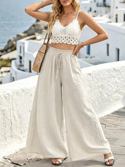 Relaxed Flow Pants With Drawstring Detail