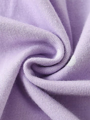 Lavender cotton baby dress fabric detail