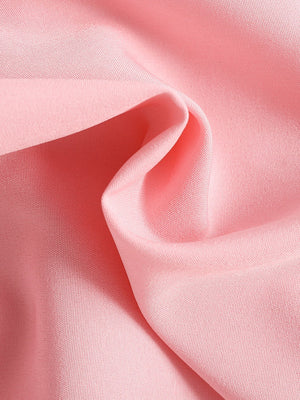 Pink smocked off-shoulder top fabric detail, cotton blend.