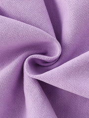 Lavender cotton sweatshirt fabric detail