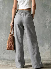 Elevated Wide Leg Pants With Pockets