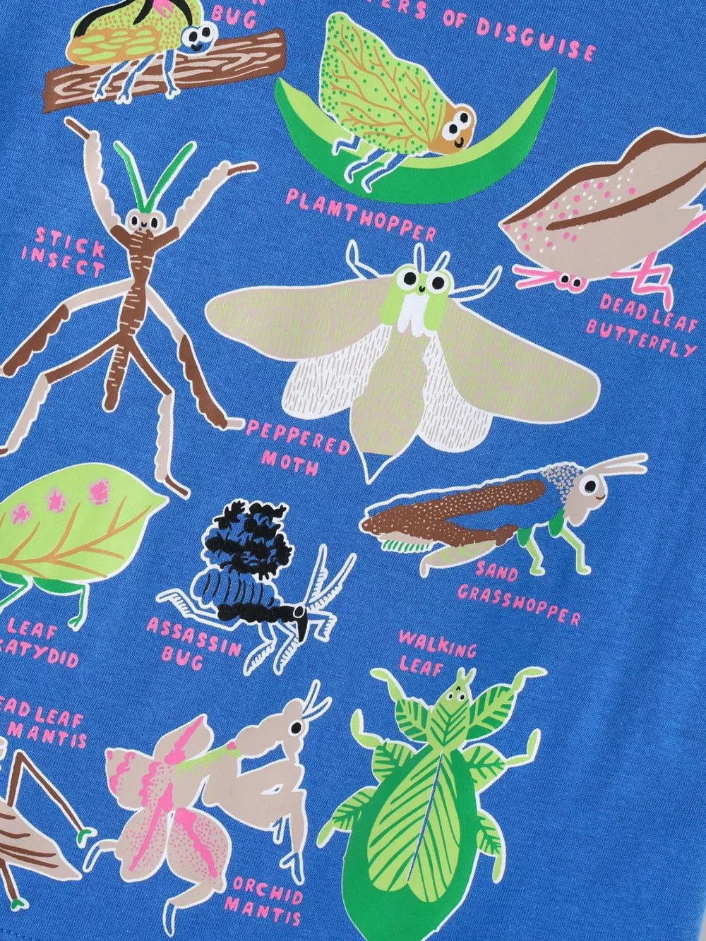 Children's Insect Print Round Neck Tee, model styling view