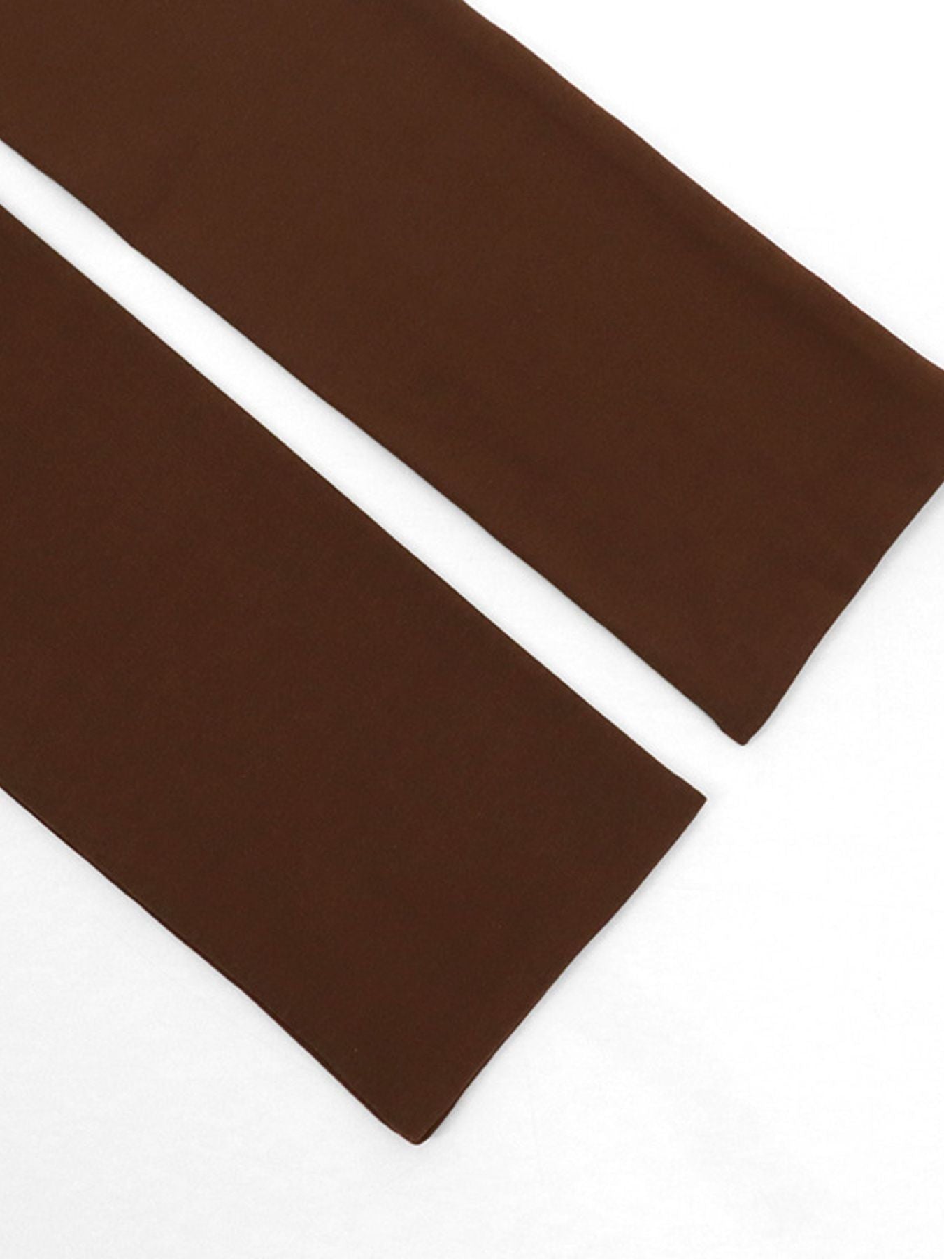 Brown cowl neck cami top with draped detail