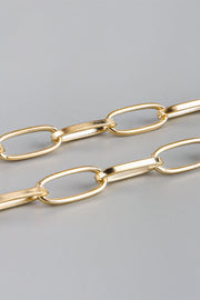 Gold chain wallet chain with oval links, perfect for adding style to pants.