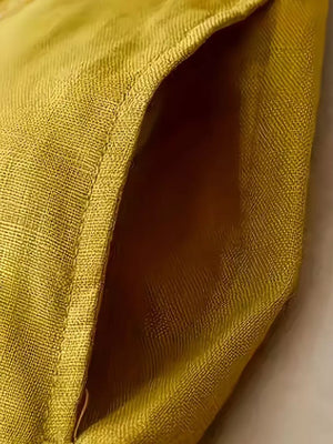 High-waisted Wide-leg Cropped Pants, close-up detail