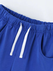 Children's Construction Vehicle T-shirt & Shorts Set, back view