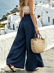 Relaxed Flow Pants With Drawstring Detail