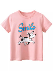 Cheerful Dog Graphic Toddler T-shirt