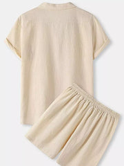 Casual Cotton Two-piece Set For Him
