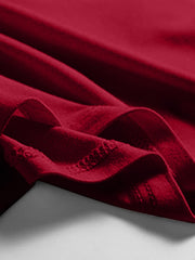 Wine essential scoop neck tank top with visible stitching detail