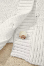 Polka Dot Button Up Cardigan in White, view 15