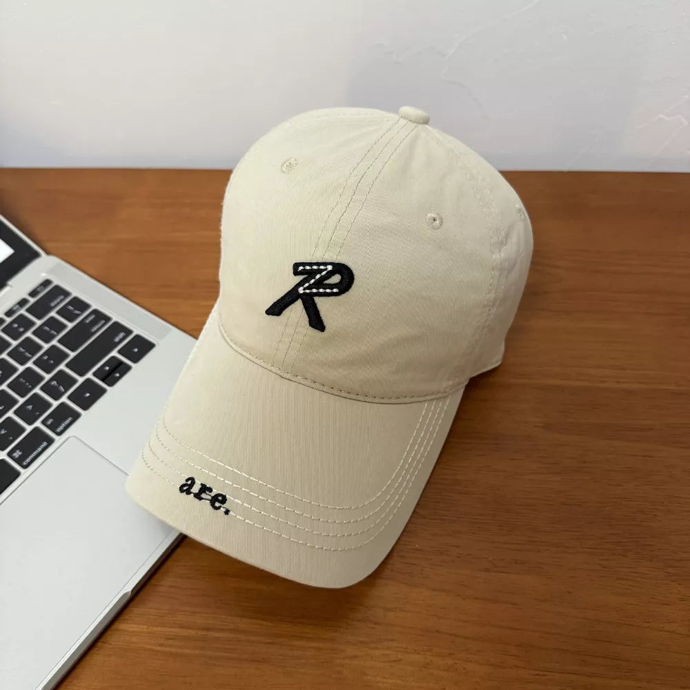 Letter Embroidered Baseball Cap, front view