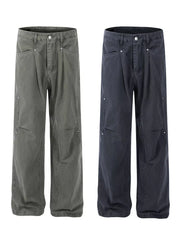Men's Full Size Loose Fit Sweatpants in Green, back view