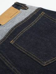 Men's Button Fly Denim Capris, model styling view