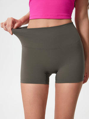 Nova Rise High-Motion Shorts in Deep Dark Green, seamless high-waisted activewear shorts with a comfortable stretch.