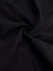 Casual Hooded Shirt With Button Placket